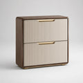 Holz Aktenschrank mit 2 Schubladen Beige/Braun