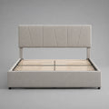 Polsterbett mit Holzrahmen 200x160cm Beige
