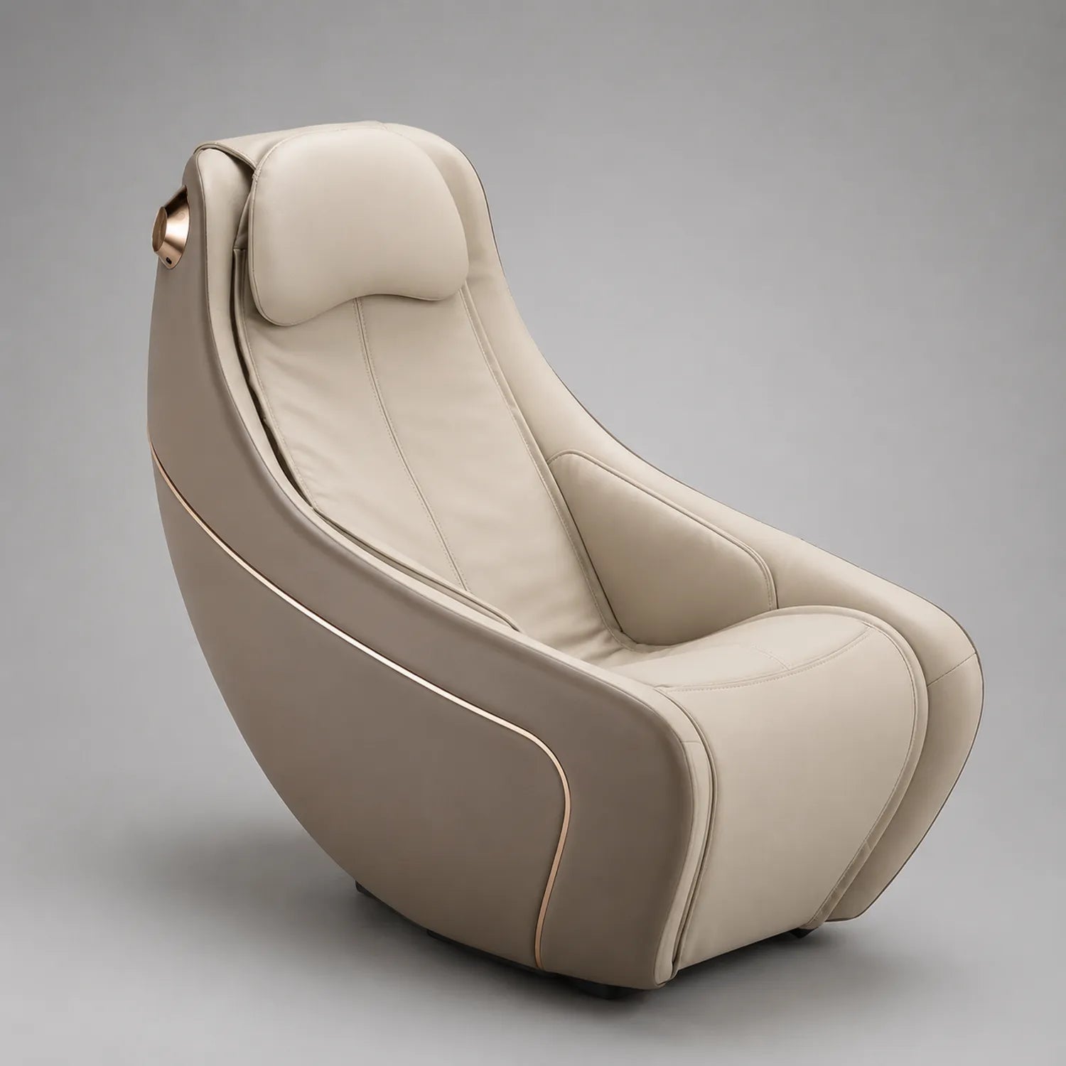 Massagesessel Kunstleder Beige-Braun