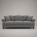 3-Sitzer Sofa aus Mikrofaser-Cord Grau