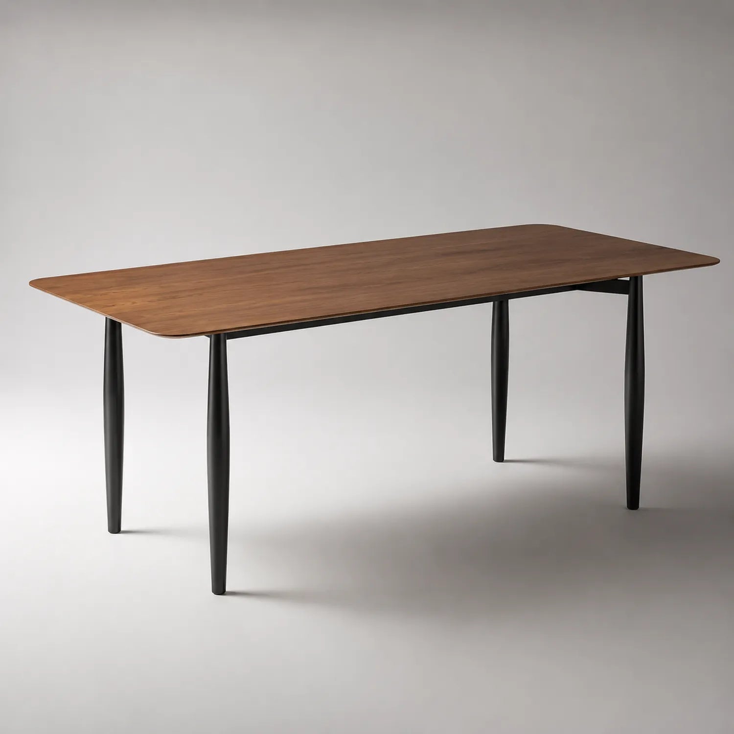 Holz Esstisch mit Metallbeinen 180x90x75 cm
