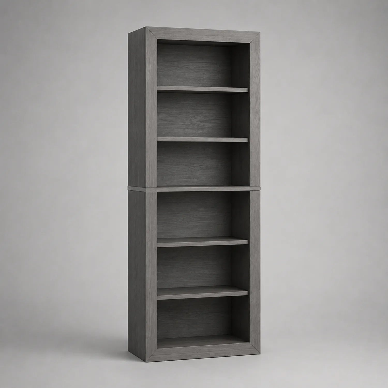 Bücherregal Holz Grau 180cm