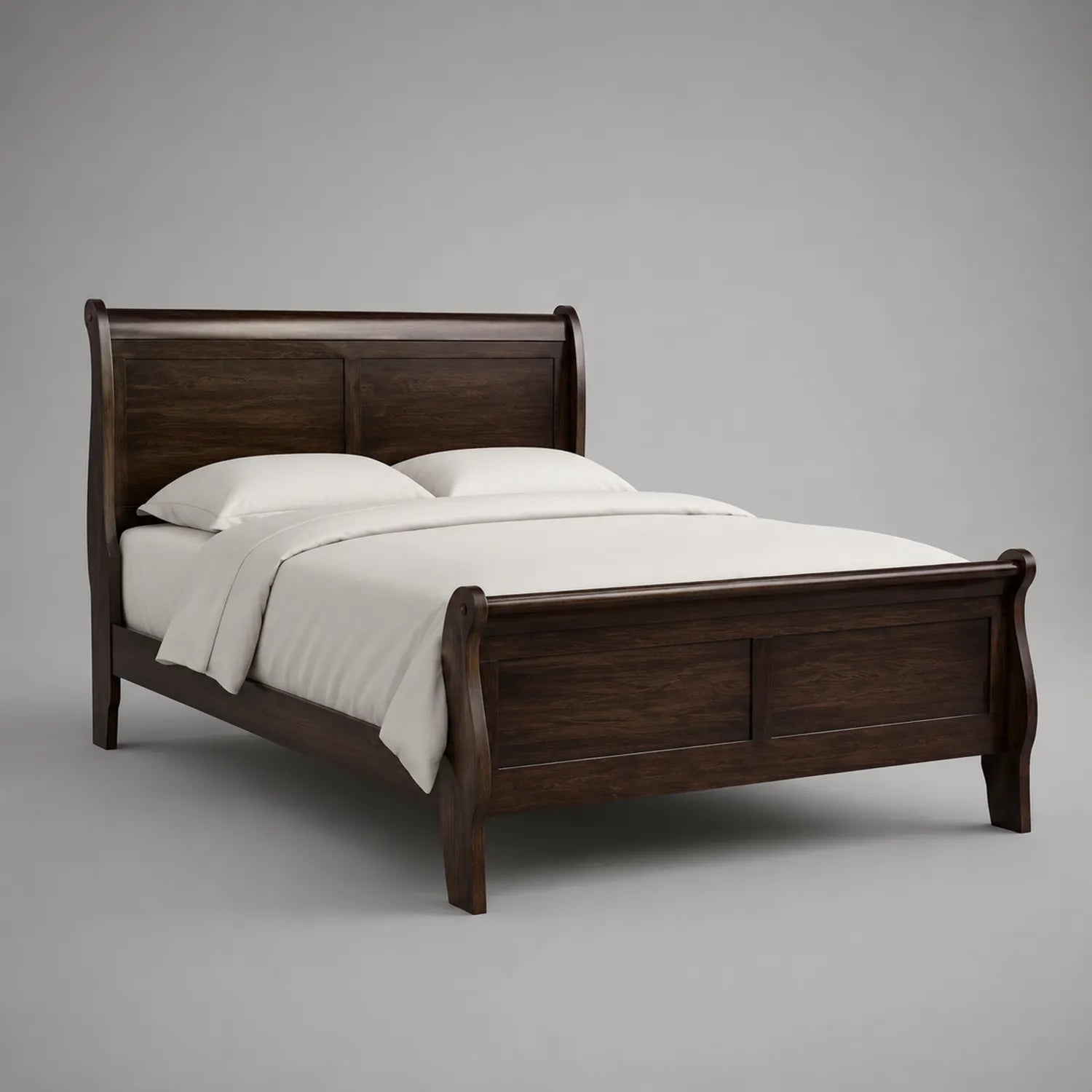 Holzbett Doppelbett Dunkelbraun 200x180 cm
