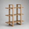 Holzregal Eiche 4 Ebenen 100x30x120 cm