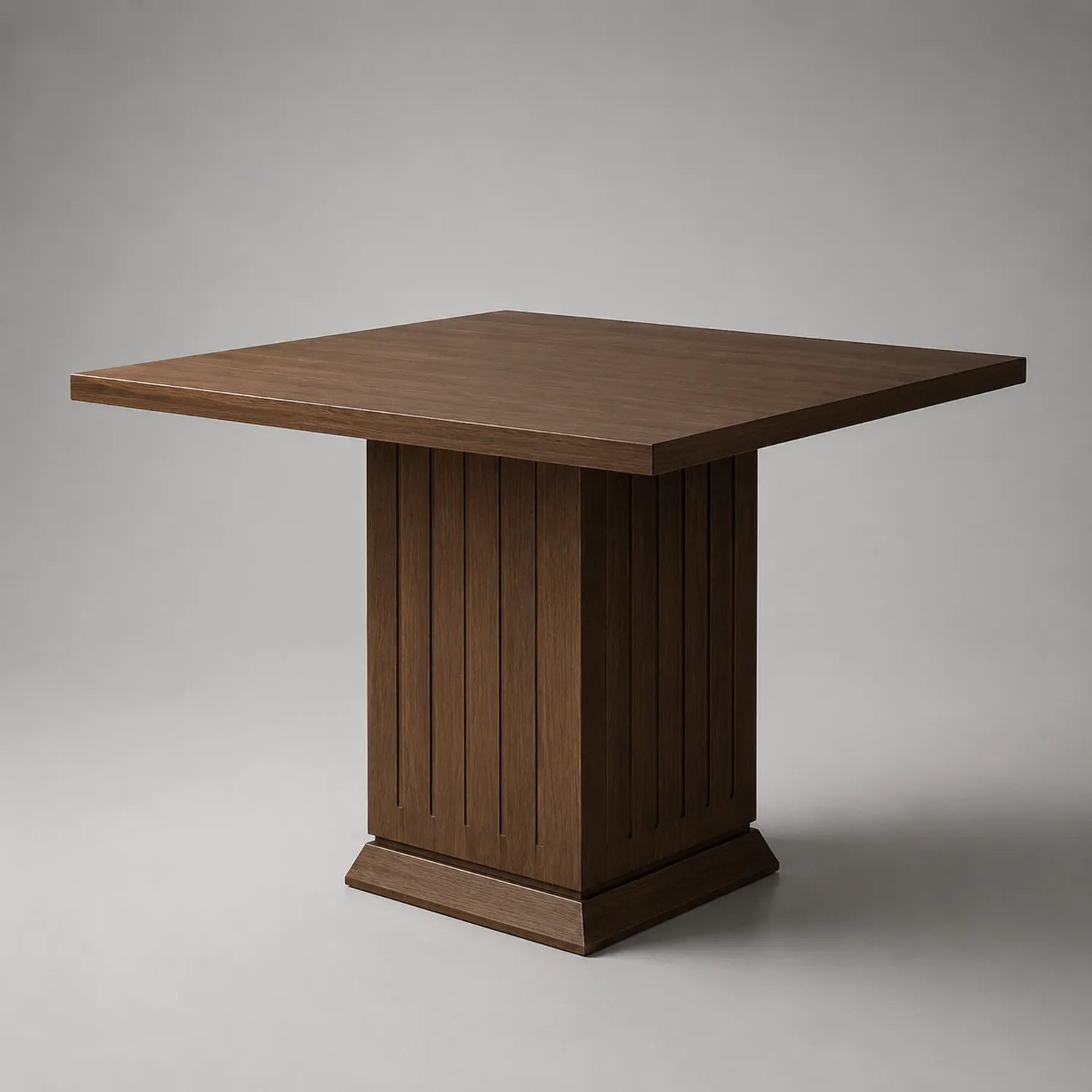 Quadratischer Esstisch aus Holz 100 cm Braun