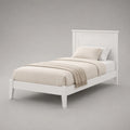 Einzelbett Massivholz Weiß 200x90 cm