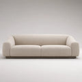 3-Sitzer Sofa Polyester Stoff Beige