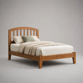 Massivholzbett Doppelbett 200x160 cm Buche Natur mit Matratze und Kissen