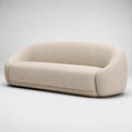 3-Sitzer Sofa Beige Bouclé-Stoff 220cm